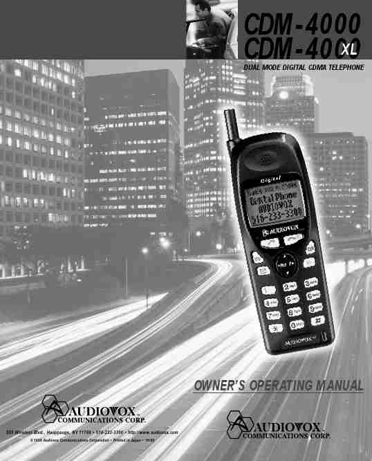 Audiovox Cell Phone CDM-4000, CDM-4000 XL-page_pdf
